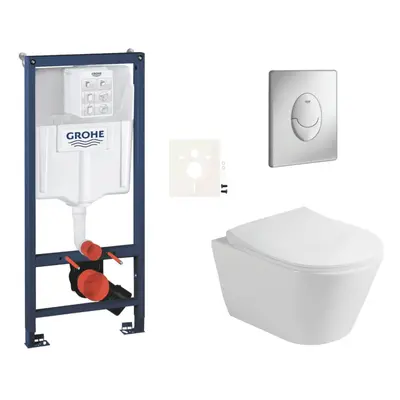 Závěsný wc set do lehkých stěn / předstěnová montáž Glacera Ava SIKOGRSAVASAP00