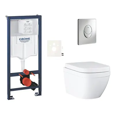 Závěsný wc set do lehkých stěn / předstěnová montáž Grohe Euro Ceramic SIKOGRSEUSA