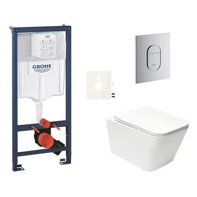 Závěsný wc set do lehkých stěn / předstěnová montáž Swiss Aqua Technologies Infinitio SIKOGRSIN1