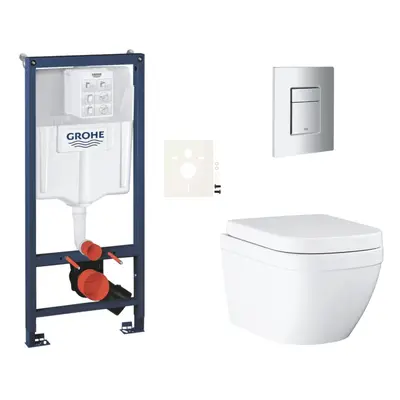 Závěsný wc set do lehkých stěn / předstěnová montáž Grohe Euro Ceramic SIKOGRSEUSCP00