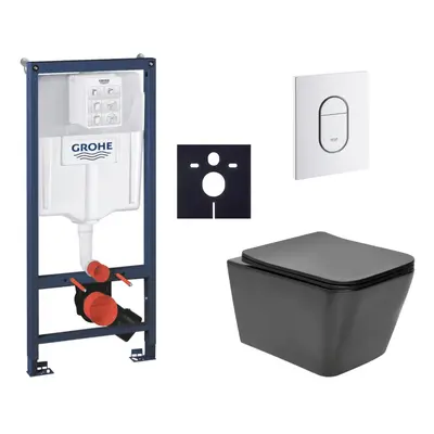 Závěsný wc set do lehkých stěn / předstěnová montáž Swiss Aqua Technologies Infinitio SIKOGRSIN1