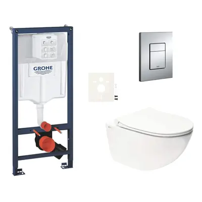 Závěsný wc set do lehkých stěn / předstěnová montáž Swiss Aqua Technologies Infinitio SIKOGRSIN1