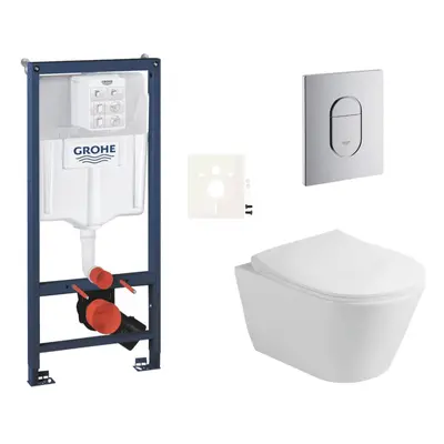 Závěsný wc set do lehkých stěn / předstěnová montáž Glacera Ava SIKOGRSAVAA