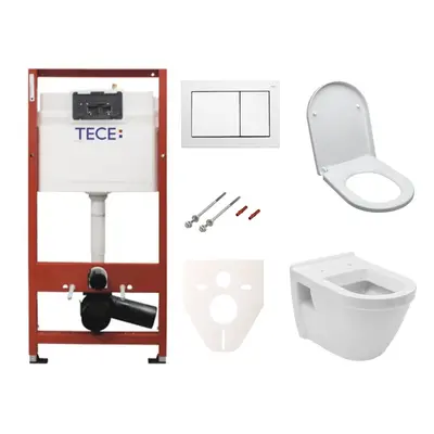 Cenově zvýhodněný závěsný WC set TECE do lehkých stěn / předstěnová montáž+ WC Vitra Integra vč.