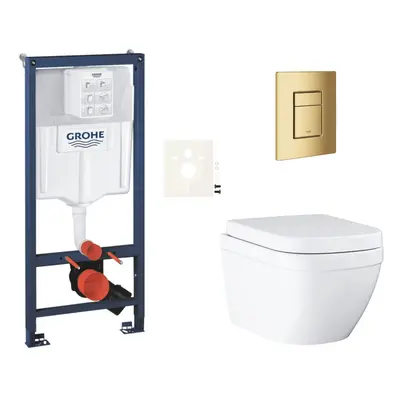 Závěsný wc set do lehkých stěn / předstěnová montáž Grohe Euro Ceramic SIKOGRSEUSCGL0