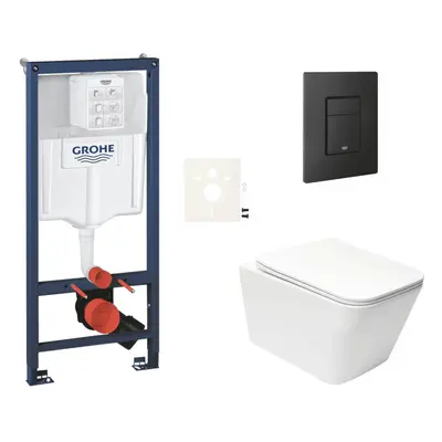 Závěsný wc set do lehkých stěn / předstěnová montáž Swiss Aqua Technologies Infinitio SIKOGRSIN1