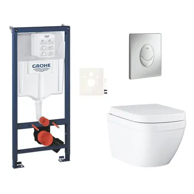 Závěsný wc set do lehkých stěn / předstěnová montáž Grohe Euro Ceramic SIKOGRSEUSAP00