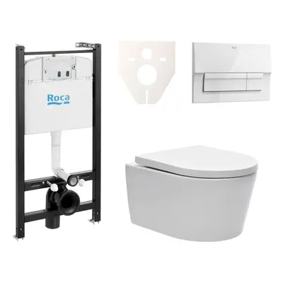 Cenově zvýhodněný závěsný WC set Roca k zazdění + WC SAT Brevis SIKORW4