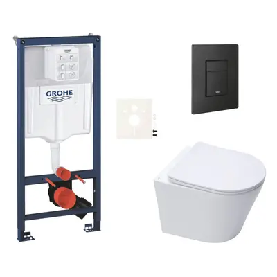 Závěsný wc set do lehkých stěn / předstěnová montáž Swiss Aqua Technologies Infinitio SIKOGRSIN1