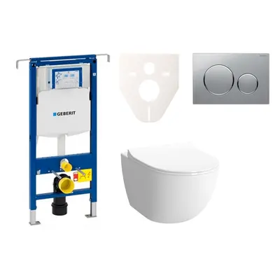 Cenově zvýhodněný závěsný WC set Geberit do lehkých stěn / předstěnová montáž+ WC VitrA VitrA Sh