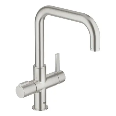 Grohe Red Duo dřezová baterie s otočným raménkem supersteel 30097dc0 G30097DC0