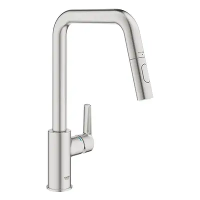 Dřezová baterie Grohe Start 2021 s vytahovací sprškou, 2 proudy supersteel 30631DC0