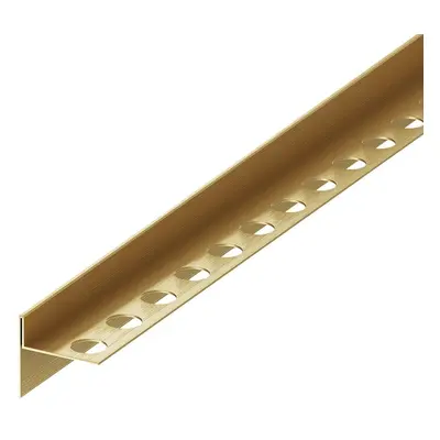 Spádový profil "T" Eviso gold kartáčovaný, nerez PVD, délka 120 cm, výška hrany 11 mm, LSGB0001