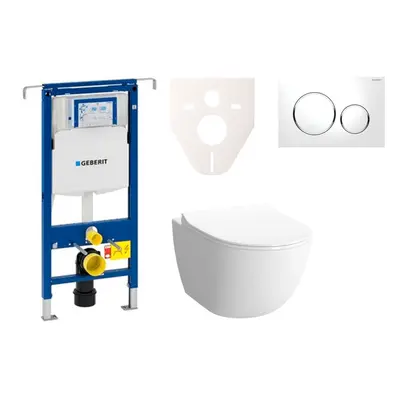 Cenově zvýhodněný závěsný WC set Geberit do lehkých stěn / předstěnová montáž+ WC VitrA VitrA Sh