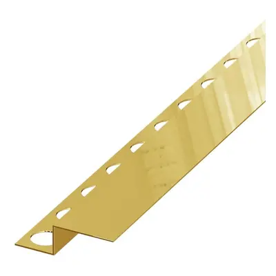 Spádový profil Eviso gold lesk, nerez PVD, délka 130 cm, výška hrany 30 mm, LSGM0005