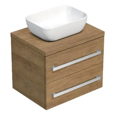 Koupelnová skříňka s krycí deskou SAT Cube Way 60x53x46 cm dub Hickory CUBE461603DH45