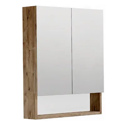 Zrcadlová skříňka SAT Cubeway 60x14x72 cm lamino dub wellington GALCU60DW