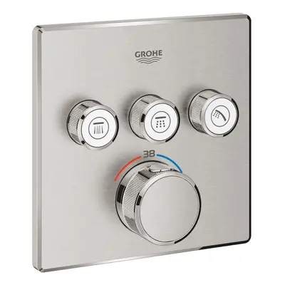 Vanová baterie Grohe Grohtherm SmartControl bez podomítkového tělesa supersteel 29126DC0