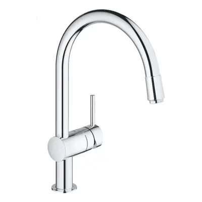 Dřezová baterie Grohe Minta s vytahovací sprškou chrom 32918000