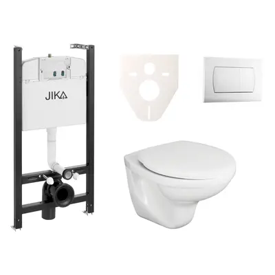 Cenově zvýhodněný závěsný WC set Jika do lehkých stěn / předstěnová montáž+ WC Fayans Neo SIKOJS