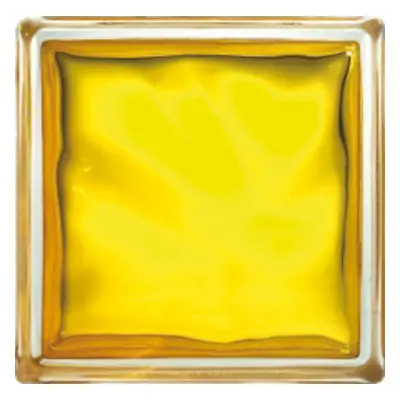 Luxfera Glassblocks yellow 19x19x8 cm lesk 1908WGL