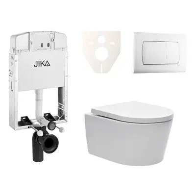 Cenově zvýhodněný závěsný WC set Jika k zazdění + WC SAT Brevis SIKOJW1