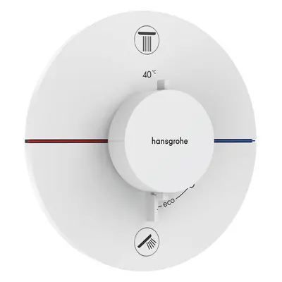 Vanová baterie Hansgrohe ShowerSelect Comfort S bez podomítkového tělesa matná bílá 15556700