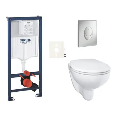 Závěsný wc set do lehkých stěn / předstěnová montáž GROHE Bau Ceramic SIKOGRSBAUSAP00