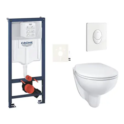 Závěsný wc set do lehkých stěn / předstěnová montáž GROHE Bau Ceramic SIKOGRSBAUSASH0