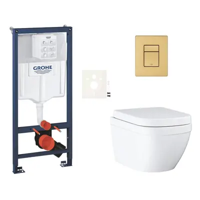 Závěsný wc set do lehkých stěn / předstěnová montáž Grohe Euro Ceramic SIKOGRSEUSCGN0