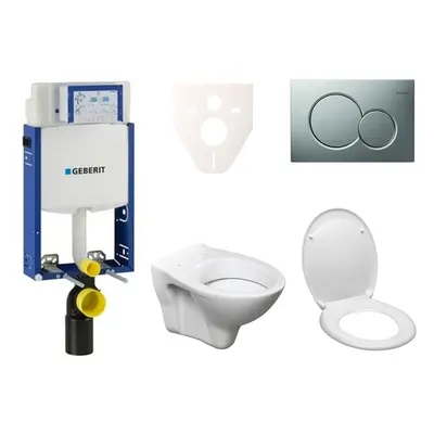 Cenově zvýhodněný závěsný WC set Geberit k zazdění + WC S-Line S-line Pro 110.302.00.5ND3