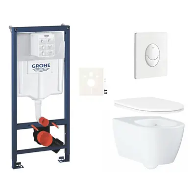 Závěsný wc set do lehkých stěn / předstěnová montáž Grohe Essence SIKOGRSESSASH0