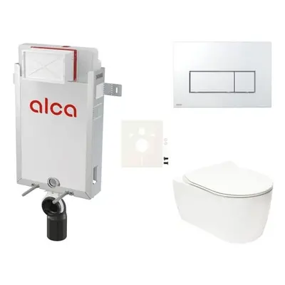 Cenově zvýhodněný závěsný WC set Alca k zazdění + WC Glacera Alfa SIKOAA8