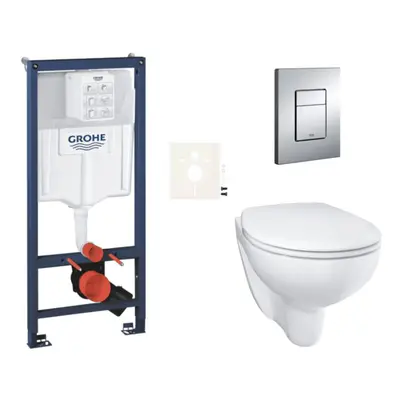 Závěsný wc set do lehkých stěn / předstěnová montáž GROHE Bau Ceramic SIKOGRSBAUE