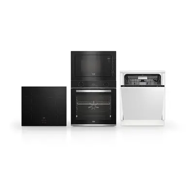 Set spotřebičů Beko BBIM13300XD+ HII64400SMT+ BDIN36535+ BMGB25333BG