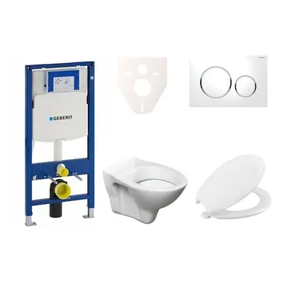 Cenově zvýhodněný závěsný WC set Geberit do lehkých stěn / předstěnová montáž+ WC S-Line S-line 