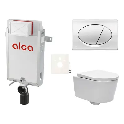 Cenově zvýhodněný závěsný WC set Alca k zazdění + WC SAT Brevis SIKOAW2