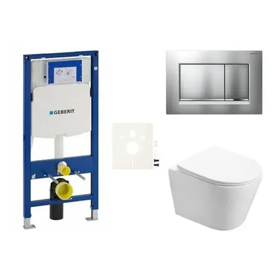 Cenově zvýhodněný závěsný WC set Geberit do lehkých stěn / předstěnová montáž+ WC SAT Infinitio 