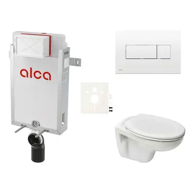 Cenově zvýhodněný závěsný WC set Alca k zazdění + WC S-Line S-line Pro SIKOAP4