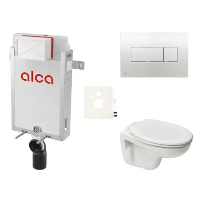 Cenově zvýhodněný závěsný WC set Alca k zazdění + WC S-Line S-line Pro SIKOAP5