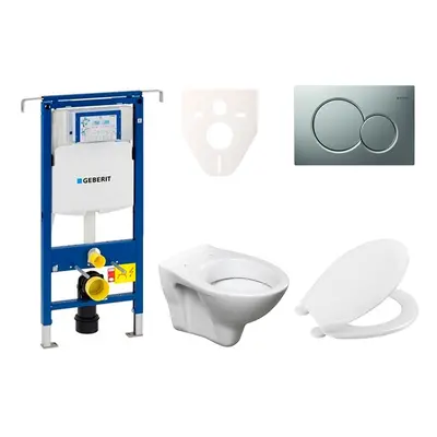 Cenově zvýhodněný závěsný WC set Geberit do lehkých stěn / předstěnová montáž+ WC S-Line S-line 