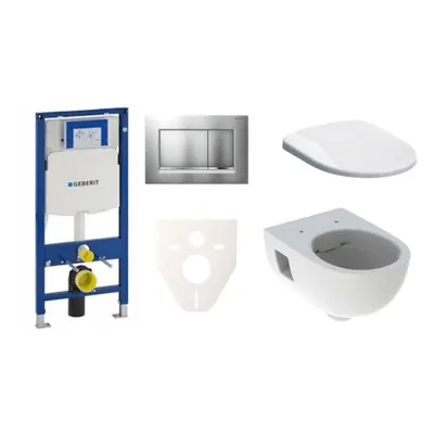 Cenově zvýhodněný závěsný WC set Geberit do lehkých stěn / předstěnová montáž+ WC Geberit Selnov