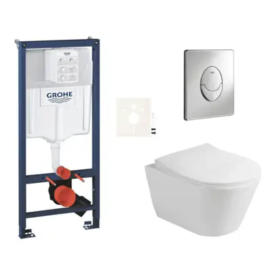 Závěsný wc set do lehkých stěn / předstěnová montáž Glacera Ava SIKOGRSAVASA