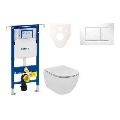 Cenově zvýhodněný závěsný WC set Geberit do lehkých stěn / předstěnová montáž+ WC Ideal Standard