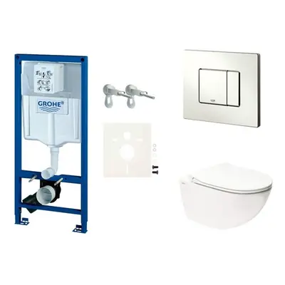 Cenově zvýhodněný závěsný WC set Grohe do lehkých stěn / předstěnová montáž+ WC SAT Infinitio SI