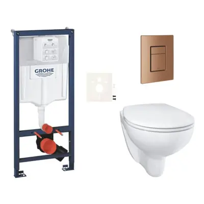 Závěsný wc set do lehkých stěn / předstěnová montáž Grohe Bau Ceramic SIKOGRSBAUSCDL0