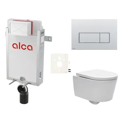 Cenově zvýhodněný závěsný WC set Alca k zazdění + WC SAT Brevis SIKOAW9