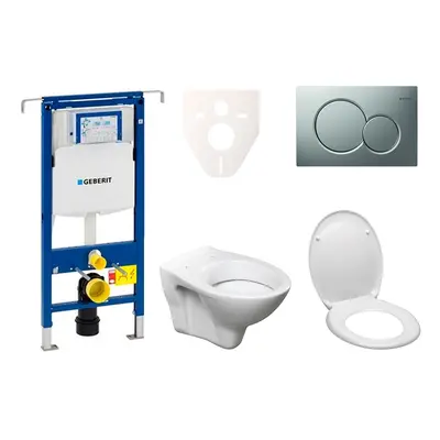 Cenově zvýhodněný závěsný WC set Geberit do lehkých stěn / předstěnová montáž+ WC S-Line S-line 