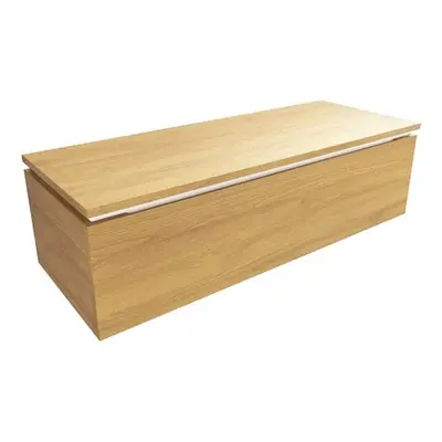 Koupelnová skříňka s krycí deskou SAT Feel 120x30x46 cm medový dub mat SATFEEL120DMDBEZ