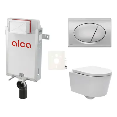 Cenově zvýhodněný závěsný WC set Alca k zazdění + WC SAT Brevis SIKOAW3